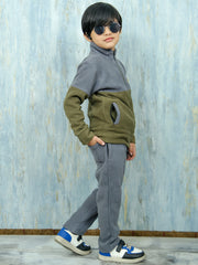Boys Two-Tone Polar Fleece Tracksuit