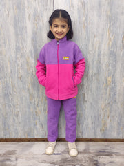 Girls Dual-Tone Fleece Tracksuit