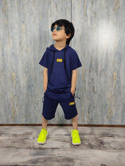 Navy Blue Kids Summer Shorts - Mash Stuff