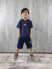 Navy Blue Kids Summer Shorts - Mash Stuff