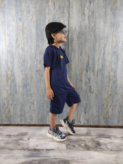 Navy Blue Kids Summer Shorts - Mash Stuff