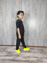 Black Kids Hood with Trouser - Dobby Stuff
